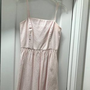 Vineyard Vines Light Pink Seersucker Dress